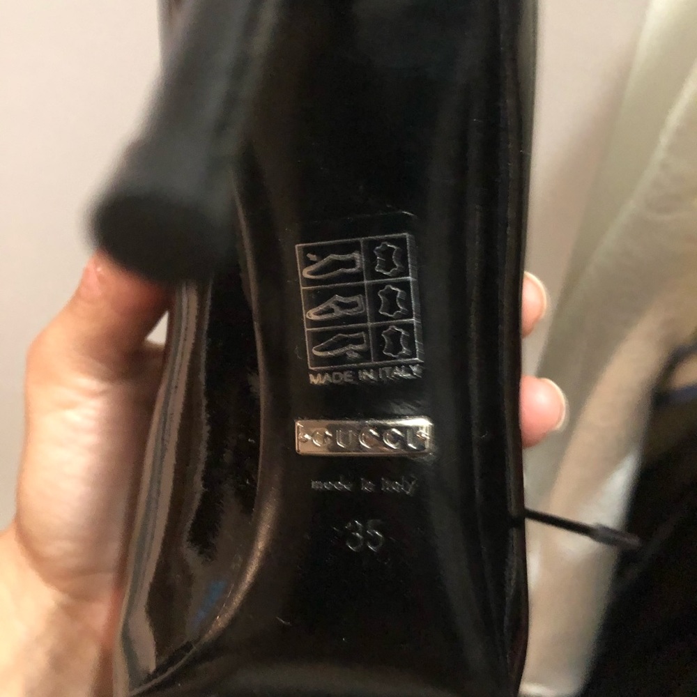 Gucci black patten leather ankle boots - Picture 12 of 12